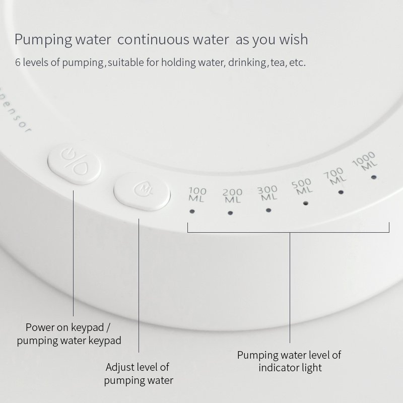 Desk Dispenser Electric Water Gallon Automatic Water Bottle Dispenser Rechargeable Water Dispenser - Image 10