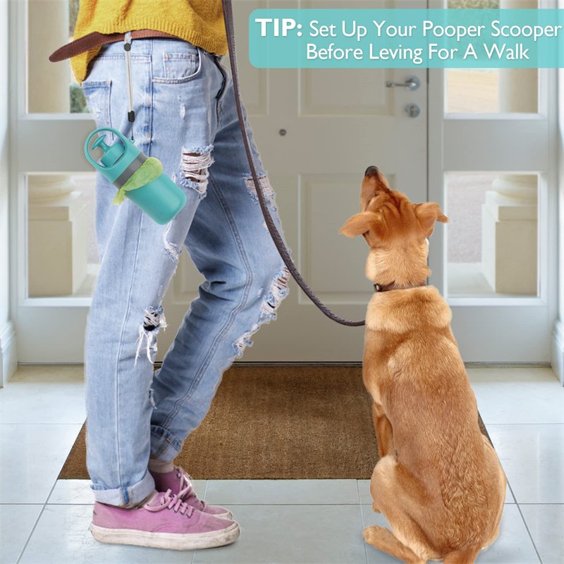 Portable Lightweight Dog Pooper Scooper With Built-in Poop Bag Dispenser Eight-claw Shovel For Pet Toilet Picker Pet Products - Image 3
